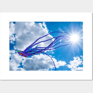Giant Octypus Kite, Festival of the Winds - Bondi Beach, Sydney, NSW, Australia Posters and Art